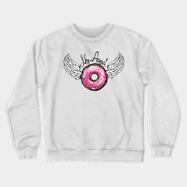 Doughnut Angel Crewneck Sweatshirt by msmart